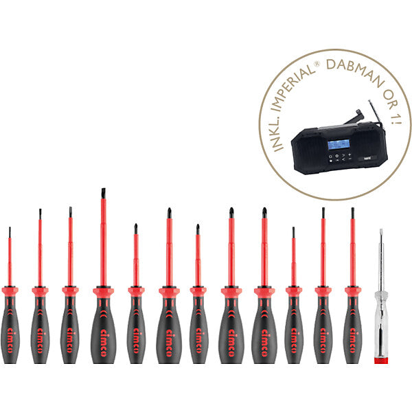 CIMCO SchraubendreherSetImperial inkl. Outdoor Radio 116918